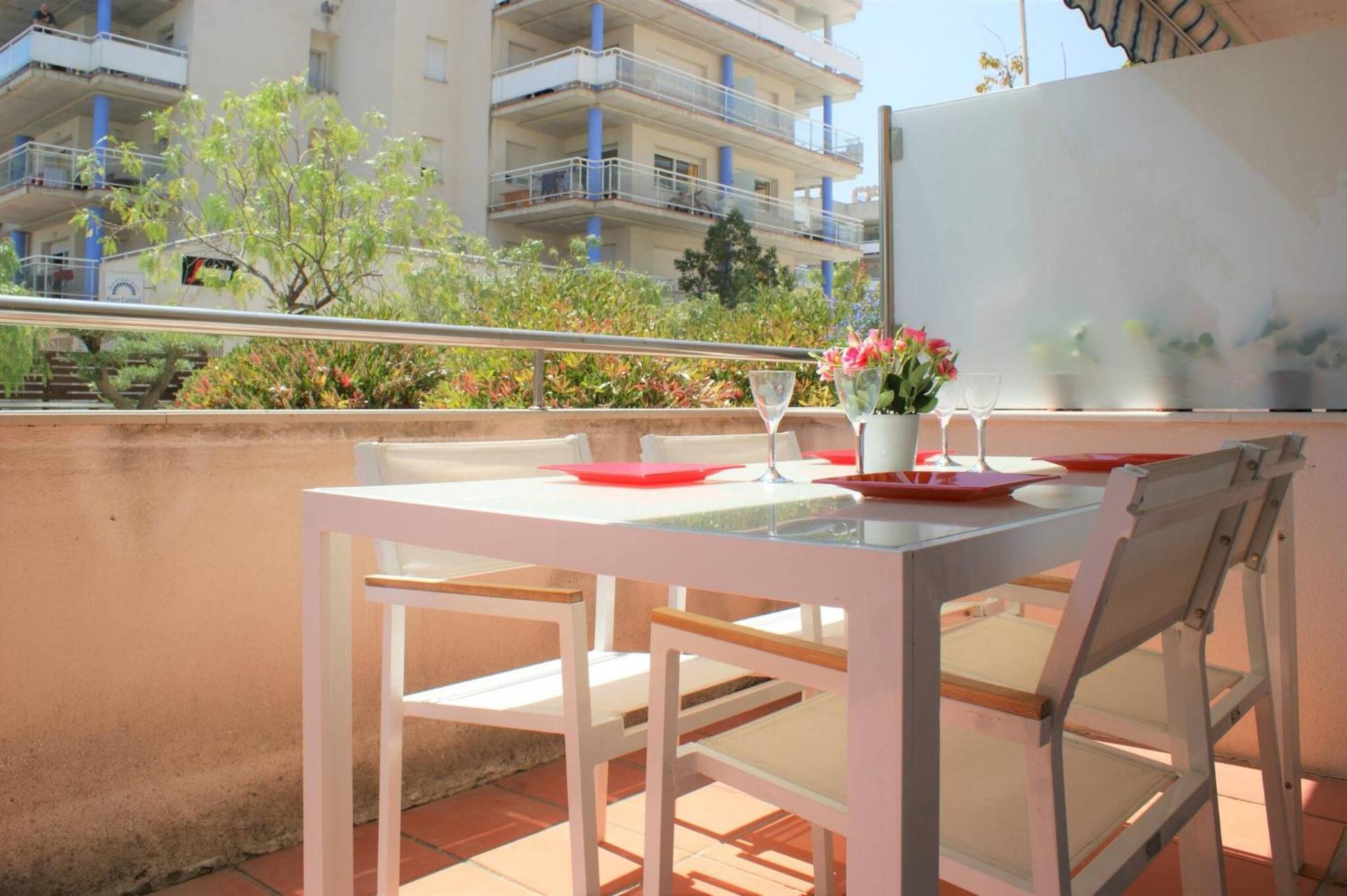 Precioso apartamento para 6 personas Roses Bagian luar foto